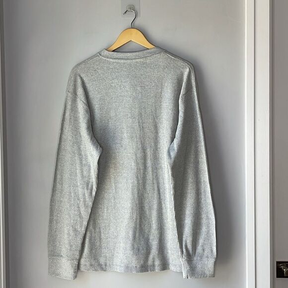 NWT Brooklyn’s Best Gray Waffle Thermal Henley XXL - Picture 3 of 6